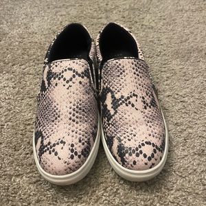 Snake print shoes